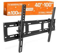 RICOO R07 Support Mural TV 40 à 100 Pouces 42 43 48 50 55 58 60 65 70 75 77 83 85 98 Pouces Max VESA 600x400 Inclinable Universel Fixation Murale TV QLED OLED LED LCD