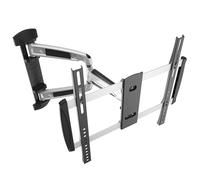 RICOO S0644 Support Mural TV 32 40 42 43 48 50 55 Pouces VESA 200x200 à VESA 400x400 Orientable Inclinable Rotatif Universel Fixation Murale TV QLED OLED LED LCD Écran incurvé Argent