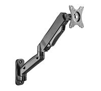 RICOO S4611 Support Mural Écran PC TV 13 17 19 22 24 27 28 32 34 Pouces VESA 75x75 100x100 Orientable Inclinable Rotatif Universel Fixation Murale TV QLED OLED LED LCD Écran incurvé