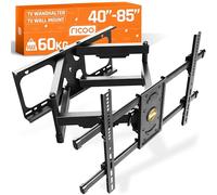 RICOO Support Murale TV Orientable S4964 Inclinable Universel 42-75" (107-191cm) Fix ation Mural Télévision LED/LCD/Incurvée VESA 300 x 200-600 x 400