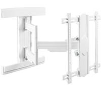 RICOO S5744-W Support Mural TV 40 42 43 48 50 55 58 60 65 70 75 Pouces VESA 200x200 à VESA 400x400 Orientable Inclinable Rotatif Universel Fixation Murale TV Blanc