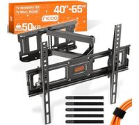 RICOO Support TV Mural 32-55" Pouces (81-140cm), S6144 Orientable et Inclinable Fix ation Murale télévision Bras articulé pour télé VESA