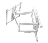 RICOO S7544-W Support Mural TV 40 42 43 48 50 55 58 60 65 70 75 77 83 85 Pouces VESA 200x200 à VESA 400x400 Orientable Inclinable Rotatif Universel Fixation Murale TV Blanc