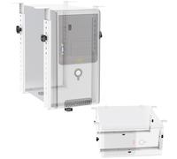 RICOO Support boîtier PC Universel TRH02-W Montage sous Bureau Accroche réglable Soutien de Tour Ordinateur Réhausseur pour PC Gamer Blanc