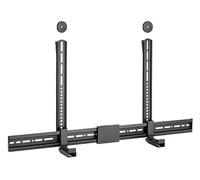 RICOO Support Mural pour Barre de Son, LH068 Adaptabilité Universelle avec/sans Trous, Montage sur Support télé et Support écran pc Mural, Accroche TV, Soundbar Wall Bracket, Noir