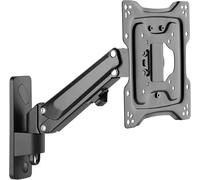 RICOO Support Mural pour Moniteur S4322 orientable inclinable écran PC 23-43" (58-109cm) Bras articulé TV LCD LED incurvée VESA