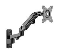 RICOO Support Mural pour Moniteur S4411 orientable inclinable écran PC 17-27" (43-69cm) Bras articulé TV LCD LED incurvée VESA