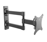 RICOO Support Murale Moniteur Orientable S7711 Inclinable Universel 13-27" (33-69cm) Fix ation Mural Moniteur LED/LCD/Incurvée VESA 100 x 100 Noir