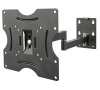 RICOO Support Murale TV 13-32" R02-22 (33-81 cm) Suspendu Orientable Inclinable Support Écran Universel Accroche Moniteur VESA 200 x 200 Noir