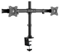 RICOO Support PC 2 ecrans TS7811 13-27 Pouces (33-69 cm) Orientable Inclinable Fix ation de Table Meuble sur Pied pour