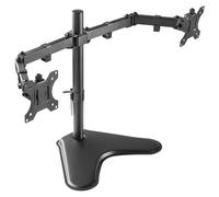 RICOO Support PC 3 écrans TS7311 Orientable Inclinable Moniteur 13-27 Pouces (33-69cm) Fix ation PC sur Pied pour Bureau VESA