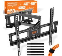 RICOO Support TV Mural 30-55" Pouces (76-140cm), S5144 Orientable et Inclinable Fixation Murale télévision Bras articulé pour télé VESA