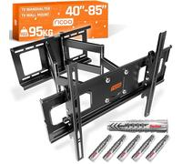 RICOO Support TV Mural 40-75" Pouces (102-191cm), R06-F Orientable et Inclinable Fixation Murale télévision Bras articulé télé VESA 300 x 200-600 x 400