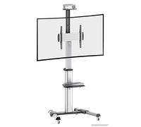 RICOO Support TV sur roulettes FS0444 40-75" (env. 102-191cm) Mobile Inclinable Hauteur réglable Universel Meuble Tele avec Étagère VESA