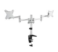 RICOO Support PC 2 Écrans TS3311 Orientable Inclinable Bras Articulé Écran Moniteur 13-26" (33-66cm) Pince de Table Bureau VESA