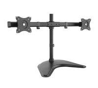 RICOO TS8211 Dual Support Écran PC 2 Écrans 13 17 19 22 24 27 Pouces Orientable Inclinable Rotatif Universel Fixation Bureau Pince de Table VESA 75x75 100x100