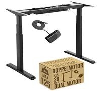 RICOO WM0623-B Bureau électrique réglable en Hauteur, Acier allié, Noir, 57T x 170B x 128H cm