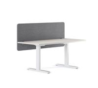 RICOO ZAP1560-G Cloison de séparation acoustique de bureau 150 x 60 x 2 cm Brise-vue en feutre Gris Isolation acoustique Bureau Séparateur de table Home Office Tableau d'affichage