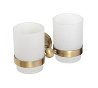 Ricordi Double porte-verre en Laiton, Bronze (OPTIMARIC47BR)