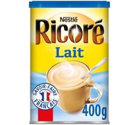 RICORE - Chicorée SoL'ouble Gourmande au Lait, Saveur Douce et Onctueuse (Boîte 400g) - Le lot de 3
