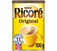 RICORE - Chicorée Soluble au Goût Intense, Boisson Réconfortante et Naturelle (Boîte 100g) - Le Lot De 4