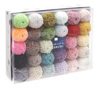 Ricorumi Nilli Nilli Lot de 30 pelotes de laine chenille pour crochet et tricot 30 x 25 g