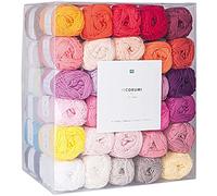 Rico Design - Lot de 60 pelotes coton Ricorumi DK - Multicolore