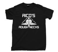 Ricos Roughnecks Starship Troopers T Shirt Johnny Rico Mobile Infantry Tee(XX-Large)