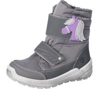 RICOSTA Boots GAREI Résistant aux intempéries tout au long de l'hiver HighTech/textile Velcro Doublure chaude fille grigio/patina Gris/Violet Cheval Taille 29