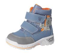 RICOSTA Bottes DRAKI pour garçon - Chaussures d'apprentissage de la marche - Largeur : large - Semelle lâche - Sympatex, Pavone Nebel 150, 24 EU Large