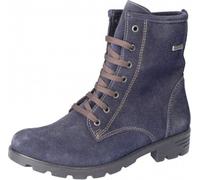 RICOSTA bottines chics DISERA de PEPINO à tige haute cuir véritable velours fermeture éclair laçage doublure chaude fillette bleu taille 38