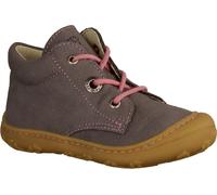 Ricosta Cory 1200101460 Chaussures de marche pour filles, cuir, graphite/rose, NOUVEAU - Chaussures de marche pour enfants tailles 18 - 26, Gris, cuir (barbados)