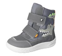 RICOSTA Nevis Bottes basses pour garçon, largeur : large, semelle large, Sympatex, clignotant, chaussures pieds nus, Grigio Carbon 490, 30 EU Large