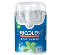 Ricqlès 2en1 Dentaire Fil Et Cure-Dents 50 Pièces