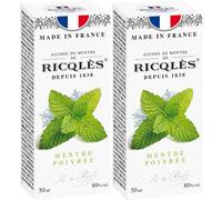 Ricqles alcool de menthe Bain De Bouche 2x50 ml