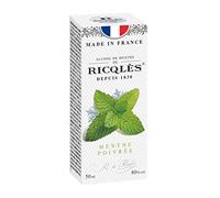 RICQLES - ALCOOL DE MENTHE- Menthe poivrée - Format voyage- Fabrication française- Flacon rond 50 ML