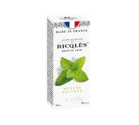 RICQLES - ALCOOL DE MENTHE- Menthe poivrée - Format voyage- Fabrication française- Flacon rond 50 ML