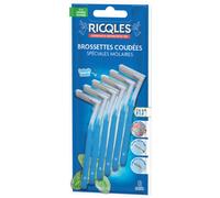 Ricqles Brossettes Interdentaires Coudées Spéciales Molaires 6 Pièces