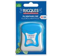 Ricqles Fil dentaire ciré, fluoré et mentholé 60 m
