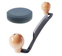 Rid Cutting Right Draw | Outil d'élimination d'écorce à double main | Scratch en bois manuel, accessoire de sculpture, menuiserie forestière, couteau robuste, usage externe professionnel