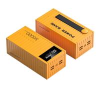 RIDAEX Apparence de conteneur Charge Rapide 50000 Mah Batterie Externe Grande capacité Camping en Plein air Alimentation Mobile 66Wpd20W,Yellow-50000mAh