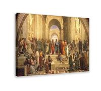 RIDAEX Impression Sur Toile 60 * 80cm Senza Cornice The School of Athens Scuola Di Atene von Raphael Italienische Renaissance Heyday Leinwand Ölgemälde Sport