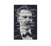 RIDAEX Toile Oeuvre Peinture 60 * 80cm Senza Cornice Friedrich Nietzsche Poster Estetica Camera Decor Wall Art per Boys Home