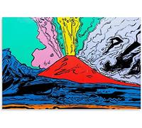 RIDAEX Toile Oeuvre Peinture 60 * 90cm Senza Cornice Pop-Art Andy Warhol Monte Vesuvio Poster Arredamento Casa Decorativo Soggiorno Camera da letto