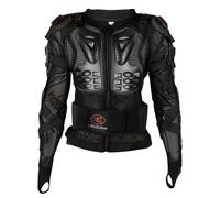 Ridbiker Veste de protection int grale amovible pour moto, protection dorsale et poitrine, noir, taille S