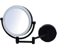 Ridder 03211510 Maquillage, cosmétique, Miroir de Rasage, Acier, Noir, env. Ø 23,5 x 27,5 cm