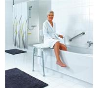 Ridder A0120101 Banc de Transfer Baignoire Aluminium Anodisé Blanc