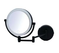 Ridder 03211510 Maquillage, cosmétique, Miroir de Rasage, Acier, Noir, env. Ø 23,5 x 27,5 cm