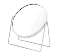 Ridder Miroir de Maquillage sur Pied - Blanc - Grossissement 5X - Pratique - Moderne