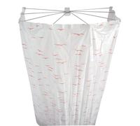 Ridder Ombrella 582020-350 Paravent de douche avec rideau Rose